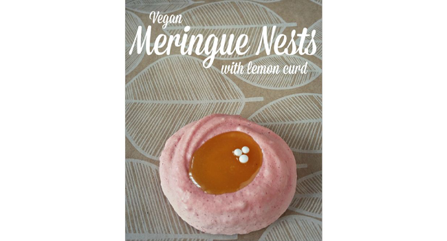 Vegan Meringue Nests with Lemon Curd Recipe