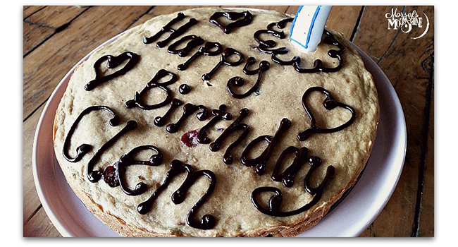 Birthday Peanut Butter Cookie Cake Recipe for Your Dog