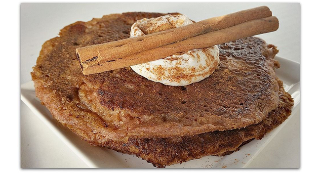 Bourbon Apple Fritter Pancakes Recipe