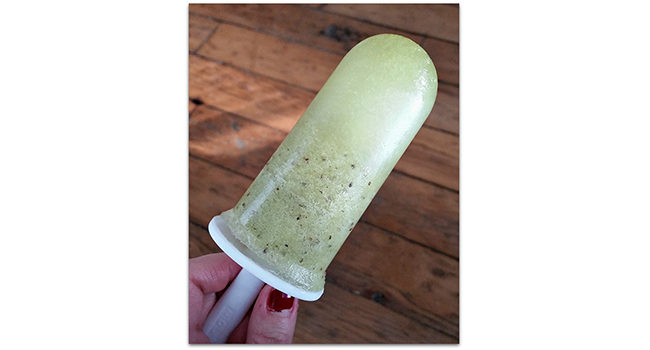 Kiwi Coconut Ice Pops with Malibu Rum Recipe